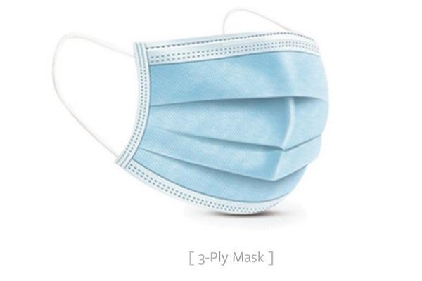 3-Ply Face Mask (4 case minimum)